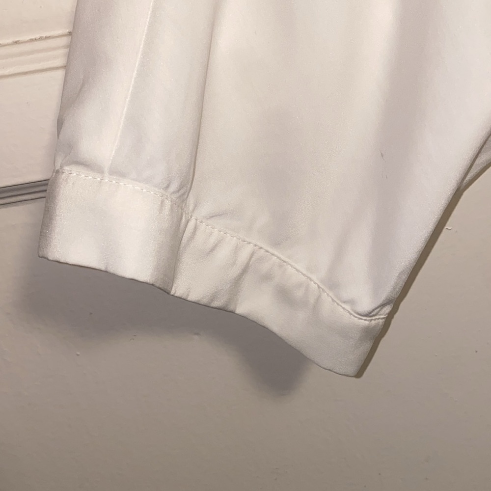 Chico’s Size 2 Cream Notch Collar Cuffed Sleeve Blazer - Picture 9 of 12